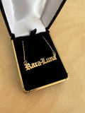 Birthstone Name Plate - Old English
