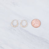 Mini Gold Nugget Hoop Earrings