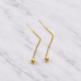 Diamond Cut Ball TT Earrings