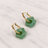 Flower Gemstone Earrings