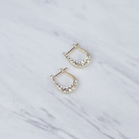 Diamond Cut Clip Earrings