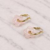Flower Gemstone Earrings