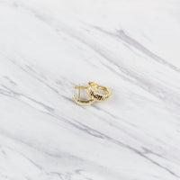 Slim Diamond Cut Clip Earrings