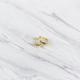 Slim Diamond Cut Clip Earrings