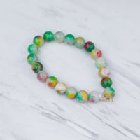 8 mm Multi Color Jade Baby Bracelet