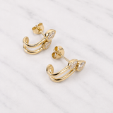 Twin Pear Diamond Earrings