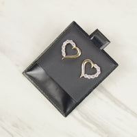 Half Heart Infinity Earrings