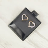 Half Heart Infinity Earrings