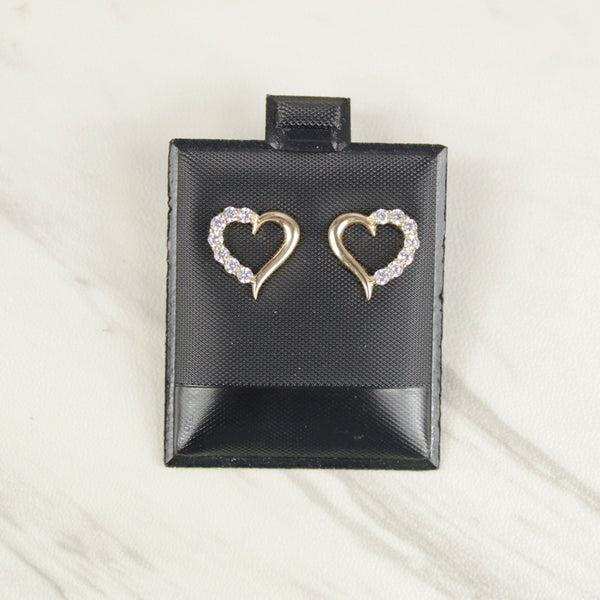 Half Heart Infinity Earrings