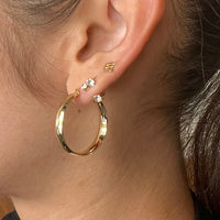 Large Chunky Hoop Earrings