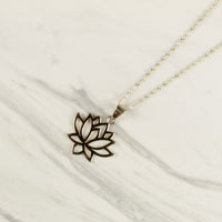 Simple Lotus Flower Necklace