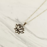 Simple Lotus Flower Necklace