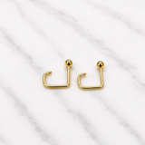 Ball Fish Hook Earrings