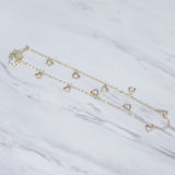 Open Heart Charm Anklet