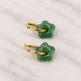 Flower Gemstone Earrings