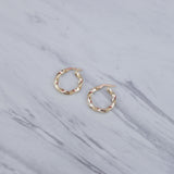 Mini Chunky Twist Hoop Earrings