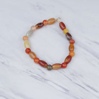 Red Orange Jade Baby Bracelet