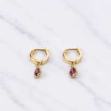 Merlot Drop Earrings
