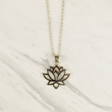 Simple Lotus Flower Necklace