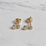 Mini Diamond Drop Earrings