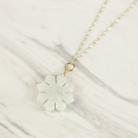 Filipino Sun White Jade Necklace