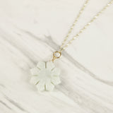 Filipino Sun White Jade Necklace
