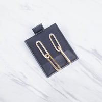 Paper Clip Dangling Earrings