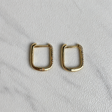 Pavé Diamond U Clip Earrings
