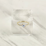 Blue Heart Stone Ring
