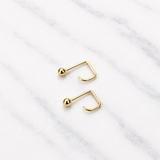Ball Fish Hook Earrings