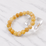 Yellow Jade Bead Bracelet