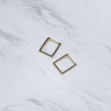 Square Huggies Earrings