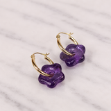 Flower Gemstone Earrings