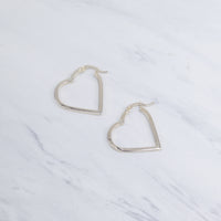 Heart Hoop Earrings