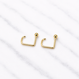 Ball Fish Hook Earrings