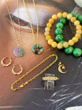 Marble Jade Disc Necklace