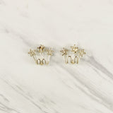 Tri Falling Star Earrings