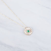 Sun Flower Green Necklace