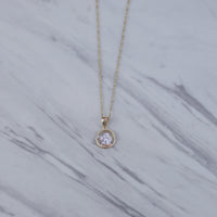 Two Tone Cherub Necklace