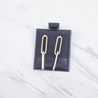 Paper Clip Dangling Earrings