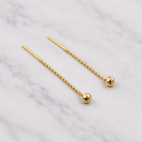 Diamond Cut Ball TT Earrings
