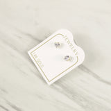 Mini Princess Cut Stone Earrings