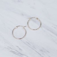 Slim Simple Hoop Earrings