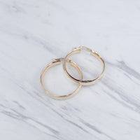 Large Chunky Hoop Earrings