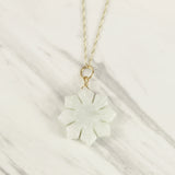 Filipino Sun White Jade Necklace