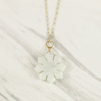 Filipino Sun White Jade Necklace