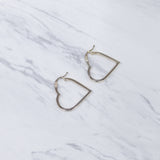 Heart Hoop Earrings