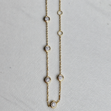 Bezel Diamond Station Bracelet