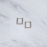 Square Huggies Earrings