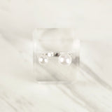 White Gold Open Pearl Ring